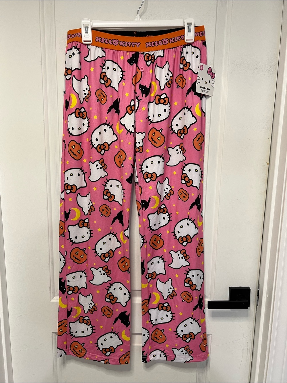 Hello Kitty Pink Halloween Pajama Pants Size M